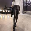 Fashion Women Solid Casual Keep Warm Trousers Sexy Leather Tight Leggings Pants