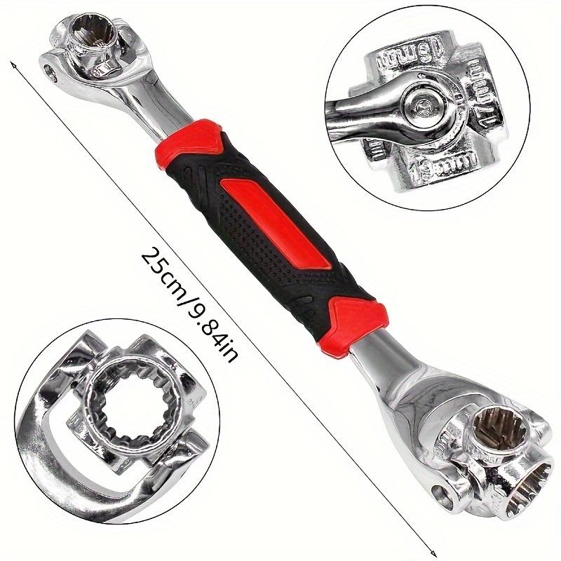 Набор многофункциональных ключей 52-в-1 Нескользящая рукоятка Прочный металл Подходит для автомобилей, мотоциклов, домашнего ремонта Набор инструментов