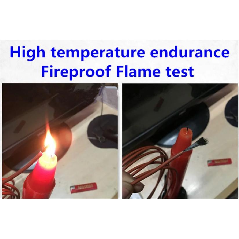 10M 12K 33ohm/m Silicone Rubber Heating Cables Floor Heating Silica Gel Carbon Fiber Wire 220V 150w Home Farm Heating Fittings