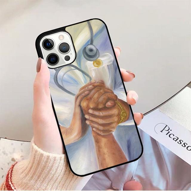 Мультяшный чехол для телефона с изображением врача и медсестры для iPhone 17 Air 16 16e 15 Plus для Apple 13 11 12 14 Pro Max coque fundas