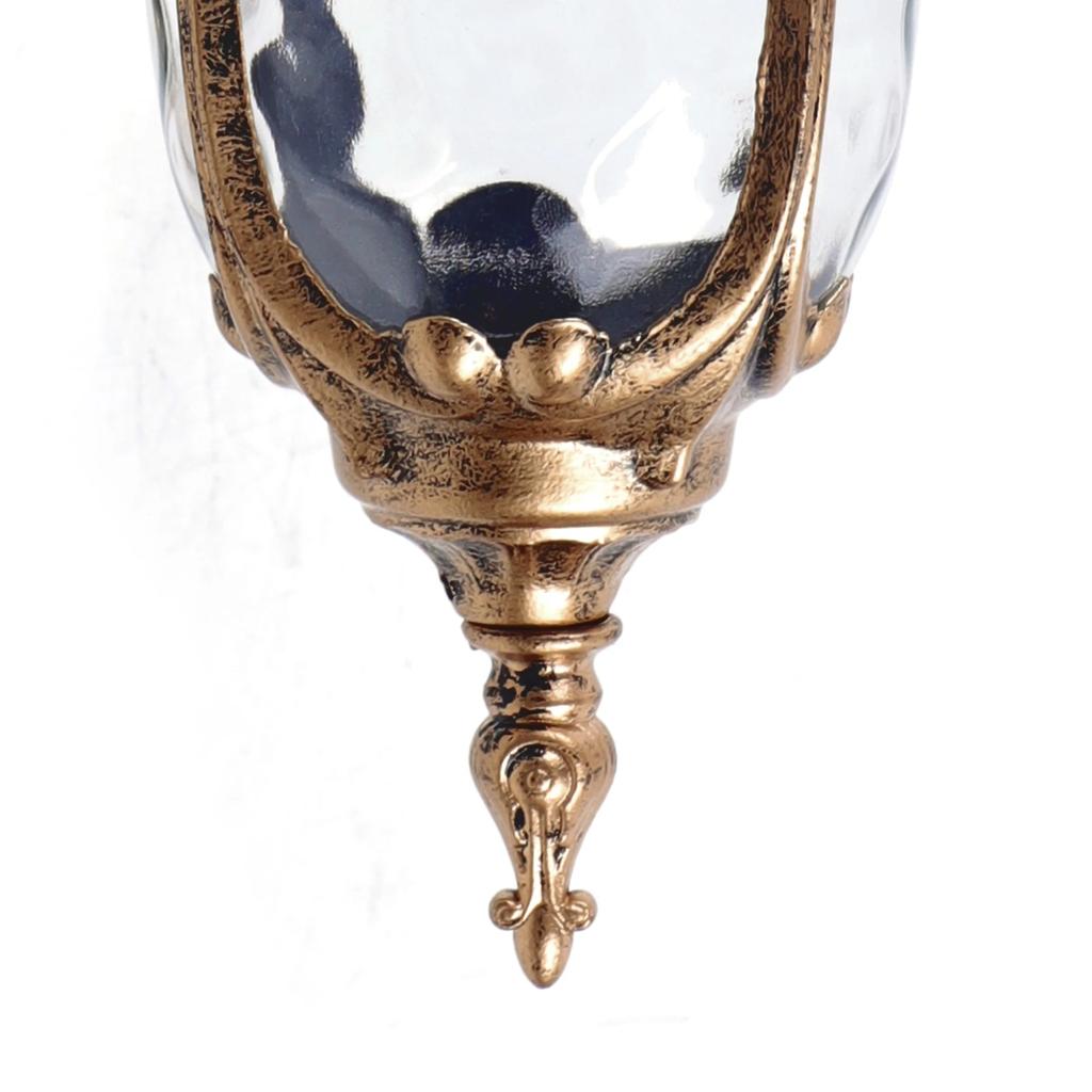 Винтажный бронзовый настенный бра, Маленький антикварный настенный светильник, Уличный светильник с патроном E26 для внутреннего/наружного использования - 110-220В