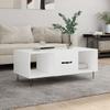 Coffee Table, White, 102x50x40 Cm, Wood-based Material