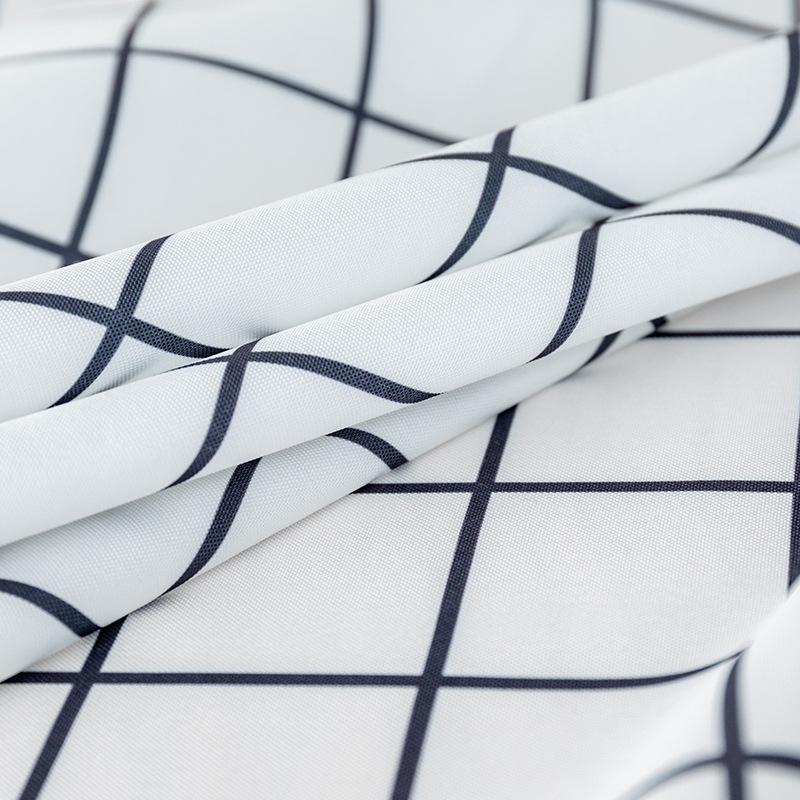 Круглая скатерть из хлопка и льна с принтом в клетку, водонепроницаемая, маслостойкая, термостойкая, скатерть для кофейного, кухонного, обеденного стола