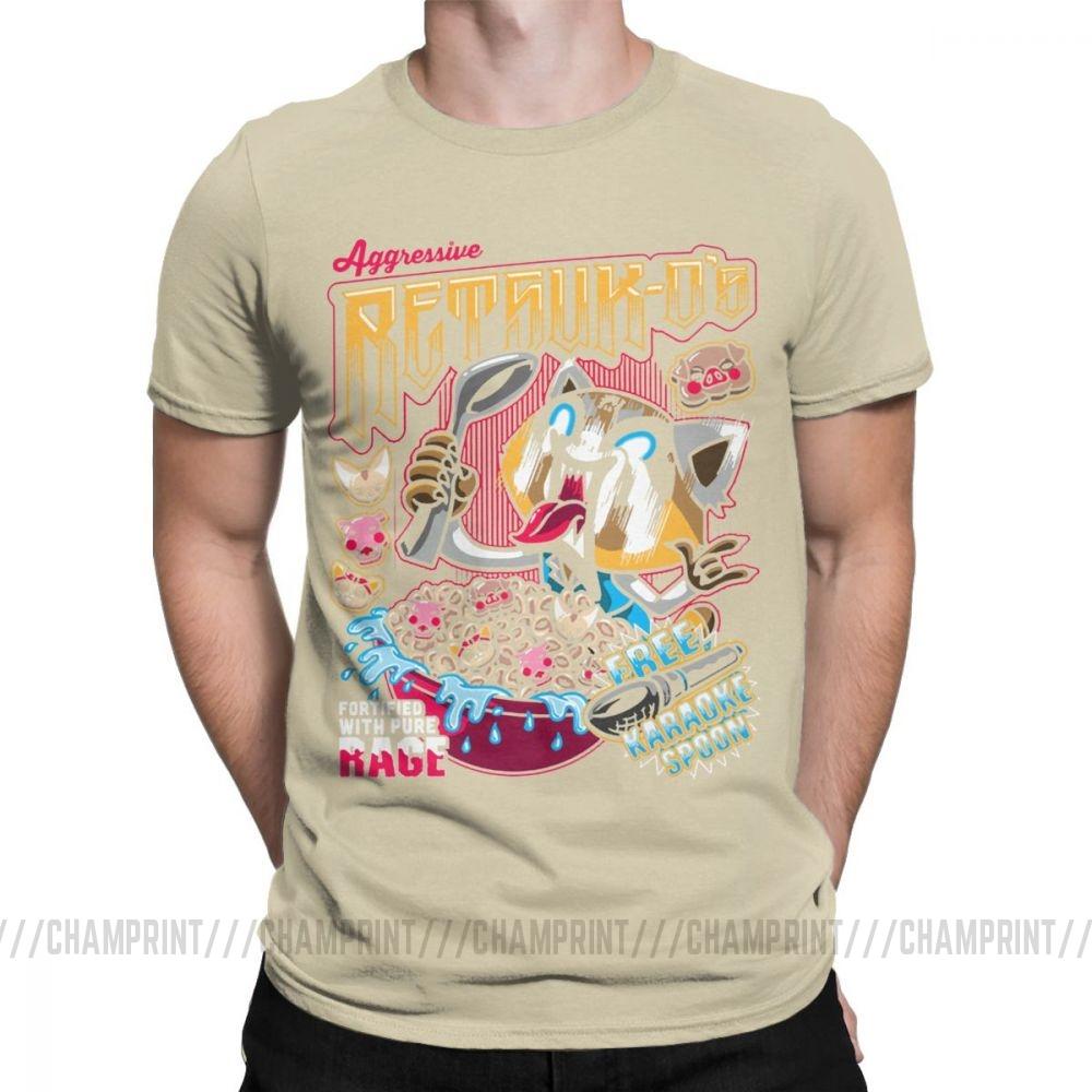 Death Metal Karaoke Kala Aggretsuko Aggressive Retsuko Men S T Shirts Casual Tees Short Sleeve T
