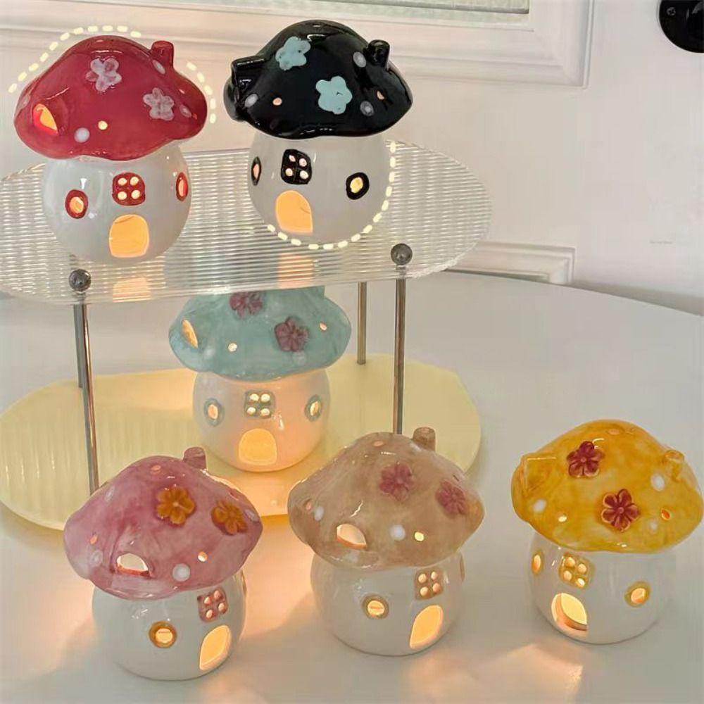Cute Mushroom Candle Holder Romantic Mushroom Incense Burner Party Supplies
