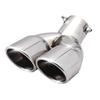 MORASTYLE Muffler Cutter, Stainless Steel, Sound, Angle, Cut, General Purpose, Downward, 2 Rolls, 2.5 Inches (63 Mm) (Shine Silver)