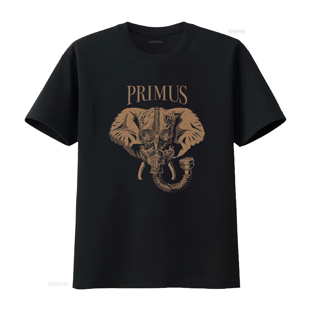 Хлопковая футболка Primus Steampunk Слон Дизайн Les Claypool Larry LaLonde Tim Alexander винтажная Стирка Дышащая Повседневная