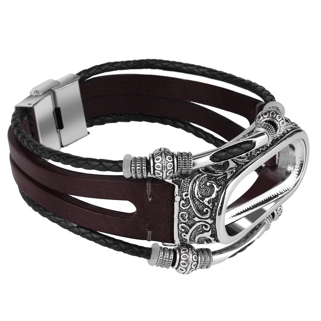 Сменный ремешок из кожи, металлический чехол для Xiaomi Mi 4