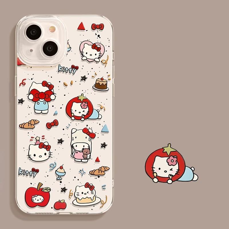 Hello Kitty Transparent Casing For Motorola Moto G60 G73 G53 G72 G52 G71 G22 G30 Edge 40 Pro G32 G30S 5G Cartoon Thin Phone Case