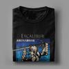 Мужские футболки Saber Excalibur Fate Grand Order Хлопковая одежда Повседневные футболки с коротким рукавом и круглым вырезом Футболки больших размеров