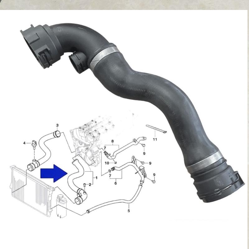 Автомобильные аксессуары, температура охлаждения, шланг охлаждающей жидкости 17127510952 64216910758 для E36 E46, резервуар для воды, шланг радиатора