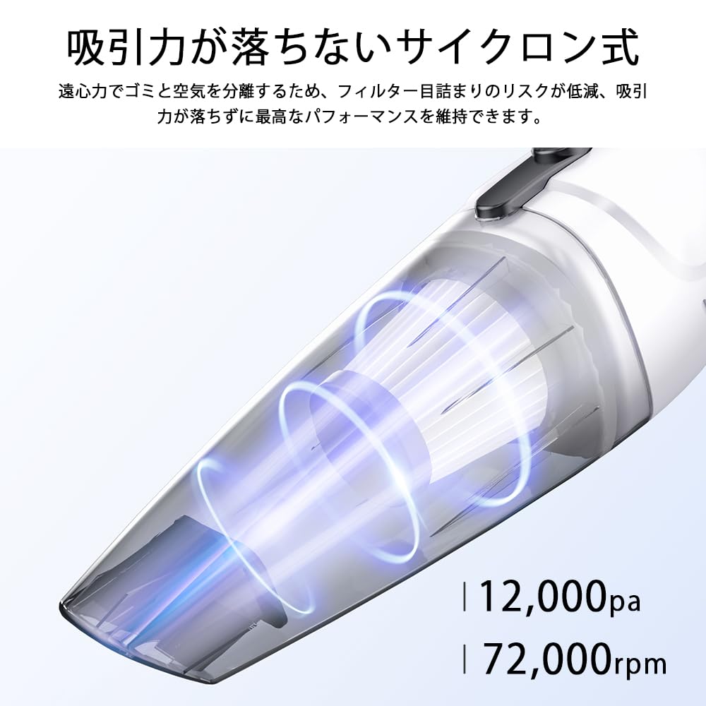 Пылесос Intercleaner, проводной циклонный, отдельно стоящий, ручной, 2-сторонний, сверхлегкий, 12000 Па, мощный всасывающий фильтр HEPA, проводной, многофункциональный