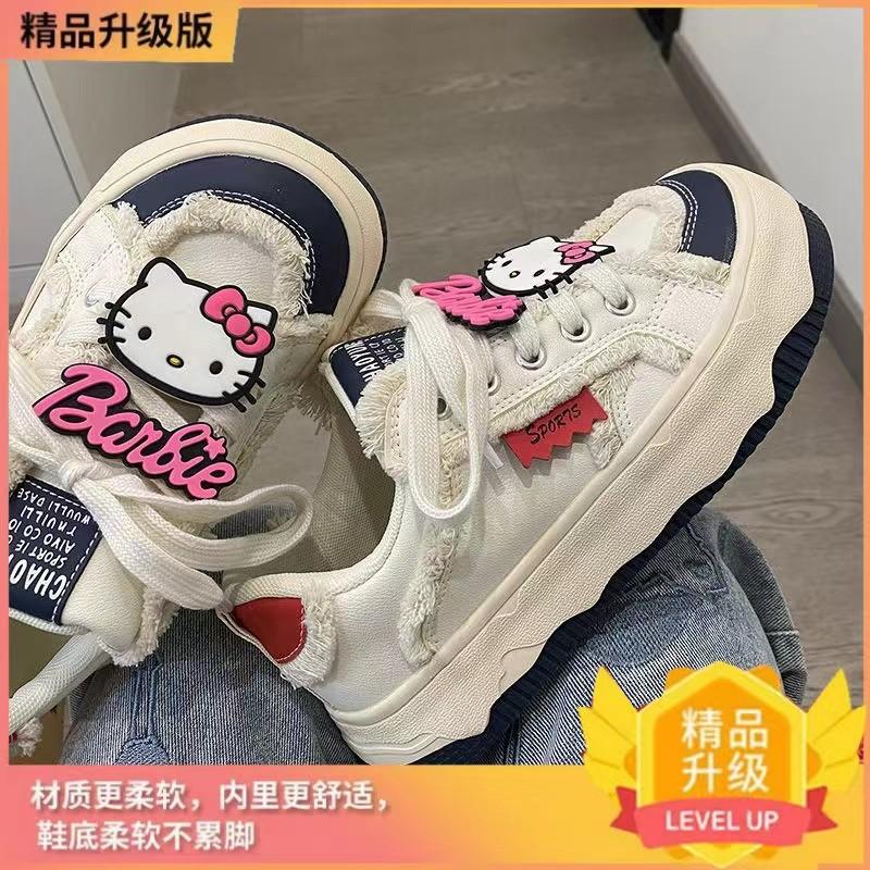 Национальный нишевый оригинальный котик Китти обувь с большой головой женская обувь новая весенне-осенняя платформа универсальная детская