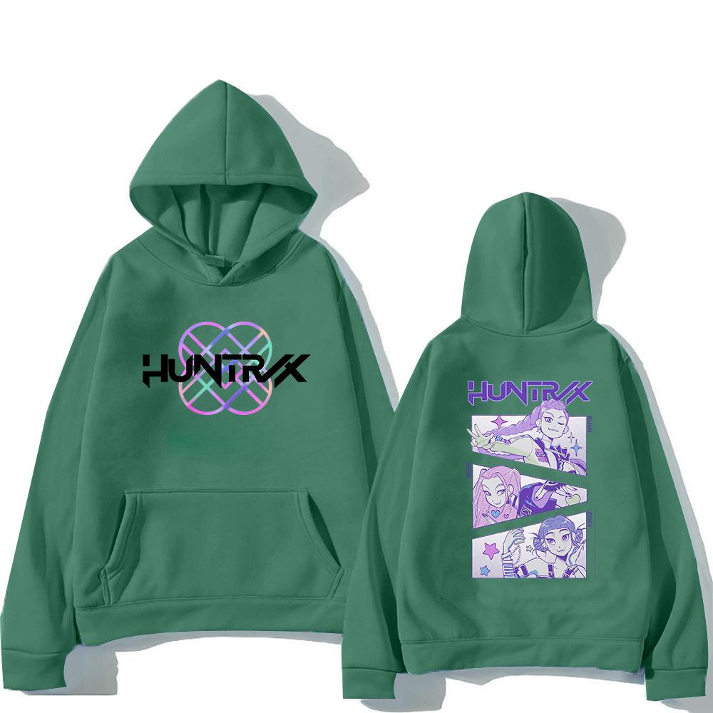 Худи Huntrix Girl 2025 Фильм Охотники на демонов Модные Худи для мужчин/женщин Харадзюку Зимняя одежда Пуловер Толстовка Винтаж