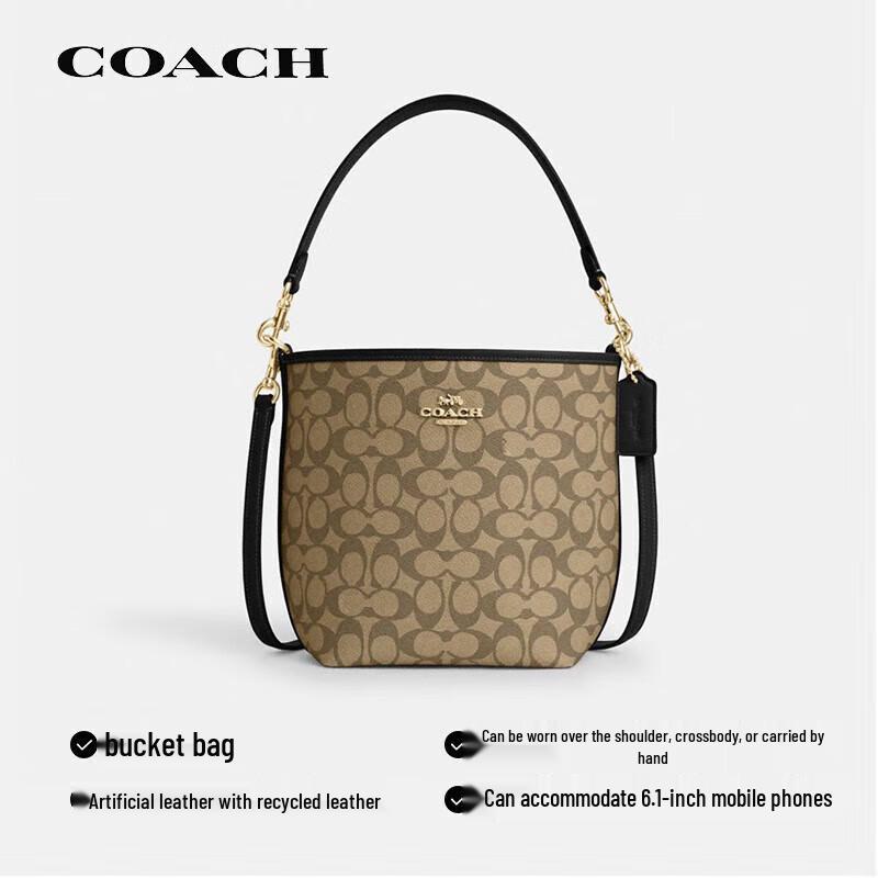 COACH Women's Mini City Crossbody Bucket Bag