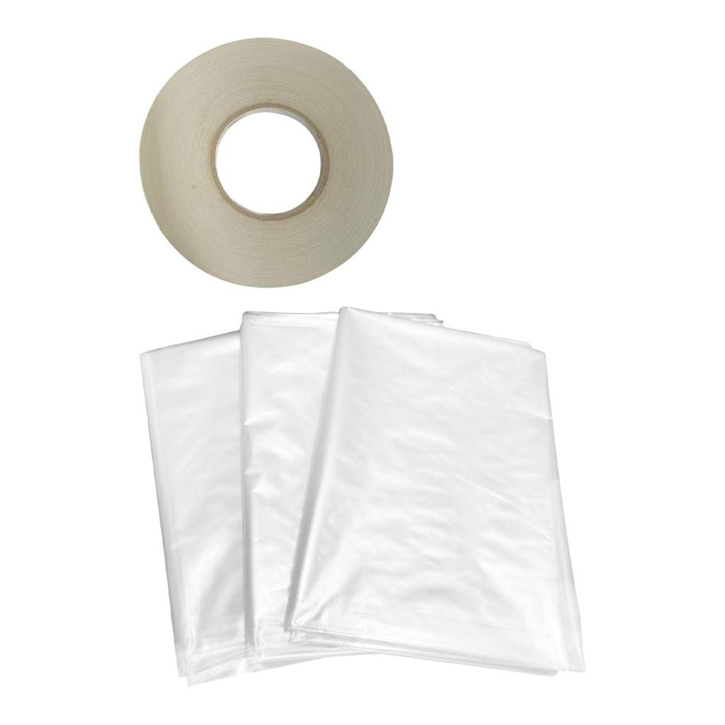 Window Insulation Kit PP Material Strong Adhesive Thermal Film for Attic Bedroom Energy Efficient