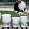 Portable Flower Pot Temperature Resistant ABS Self Watering Hydroponic Plant Flowerpot for Home