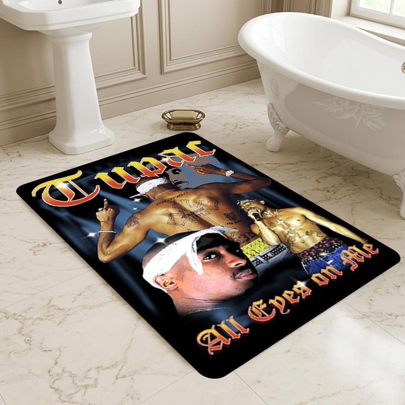 Tupac Performance Living Room Non-Slip Area Rug Soft Carpet for Bedroom Game Playroom Sofa Office Home Decor Doormat Christmas Gift C9211171