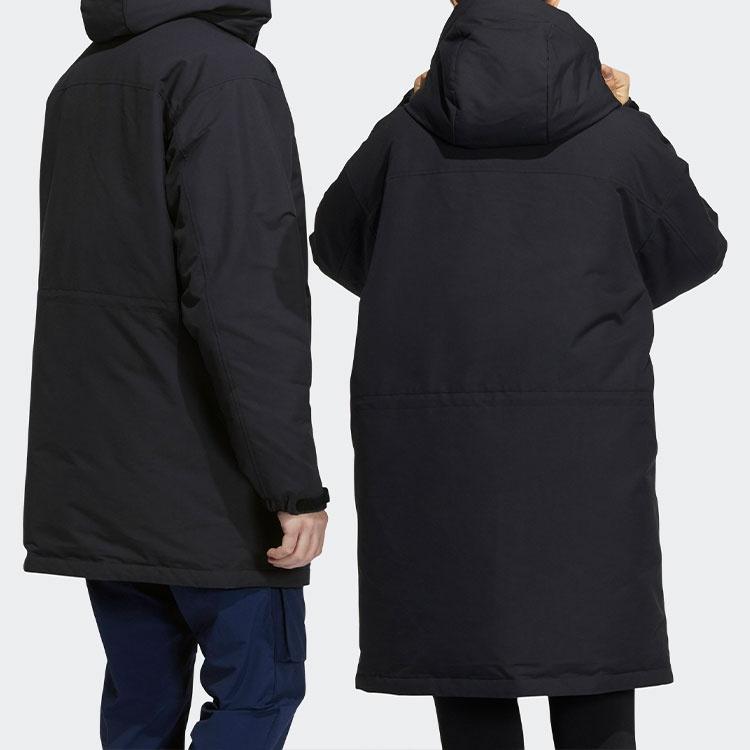Adidas Down Jackets Unisex Black Hooded Moderate Other H20764