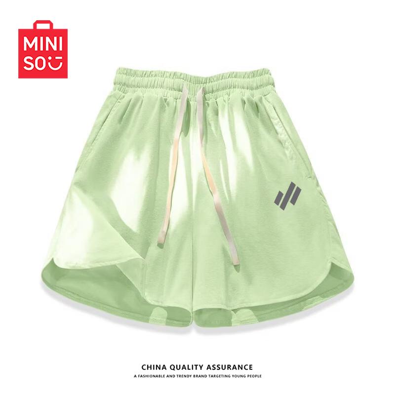 MINISO Женские спортивные шорты с широкими штанинами, быстросохнущие