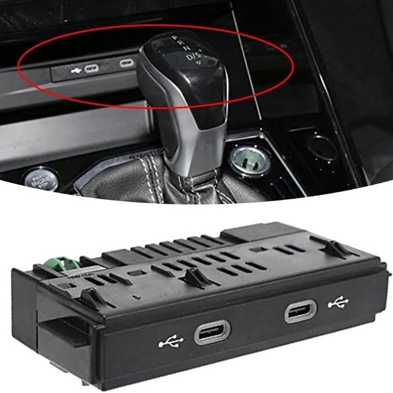 Замена USB-разъема Type-C Легкая установка Автомобильный USB-адаптер Type-C Передний Задний для MK2 5NA035736