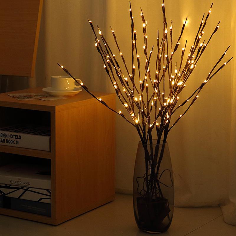 LED Simulation Tree Branch Star Night Lamp - Creative Decor for Nordic Rooms
