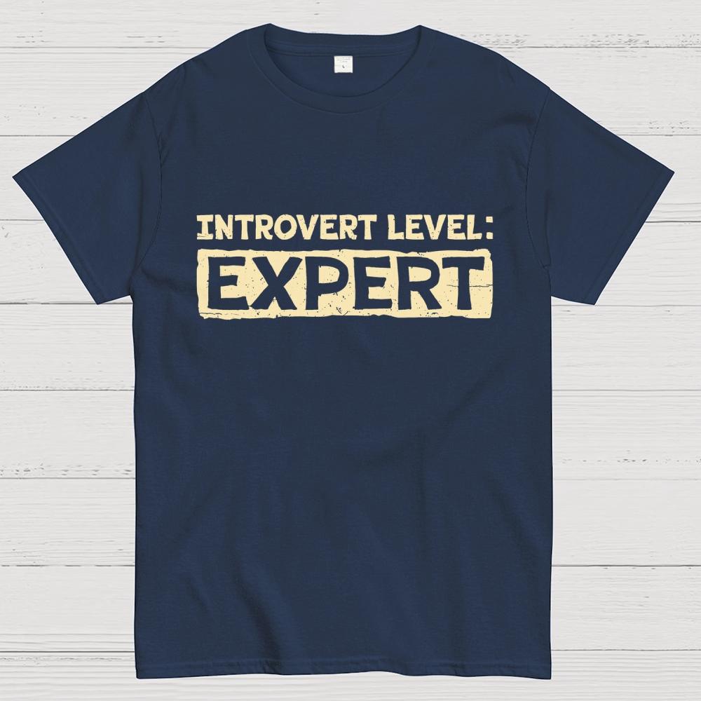 Introvert Level Expert Cotton Summer Casual Cool Loose T-Shirt