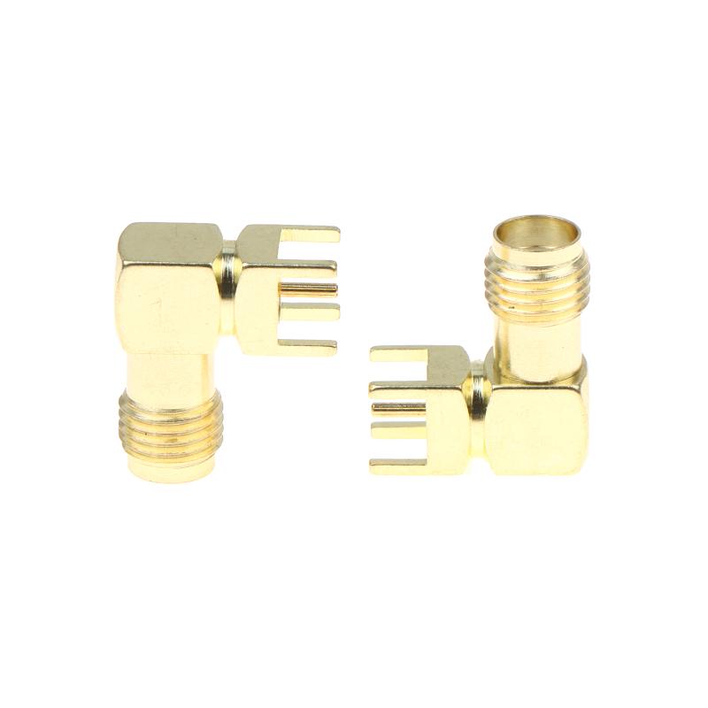 10/20Pcs Sma-Kwe Angled Sma Rf Connector Socket 90-Degree Angled Four-Pin Sma Female Connector W External Thread Internal Bore
