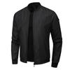 Men's Business Casual Thin Coat Spring and Autumn Baseball Collar Short Loose Solid Color Jacket