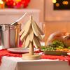 4 шт. Подставка с дизайном рождественской елки, сосна, деревянные подставки, декоративные, противоожоговые, термостойкие, настольные коврики, подставки, деревянные подставки под тарелки, под горшок