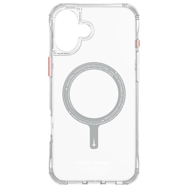 Чехол Skinarma Saido для iPhone 16 Plus 6.7 Магнитная зарядка Прозрачный/Clear