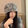 Пустошь ветер постепенное изменение вязание отверстия ворс шапка женская весна и лето улица ретро ленивый ветер тай-дай универсальный послеродовой холодный шапка
