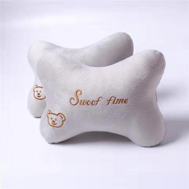 Car Neck and Lumbar Support Pillow Set – Cute Cartoon Design