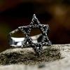 Fashion Punk Hexagram Ring for Man High Quality Vintage Simple Jewelry