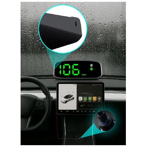 1 шт. Автомобильный спидометр Солнечный Head Up Display GPS Цифровой Интеллектуальный Светочувствительный HUD Дисплей скорости Цифровая Авто Электроника
