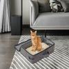 Portable Cat Litter Box Carrier Oxford Cloth Easy To Carry Use Travel Tray Case Pet
