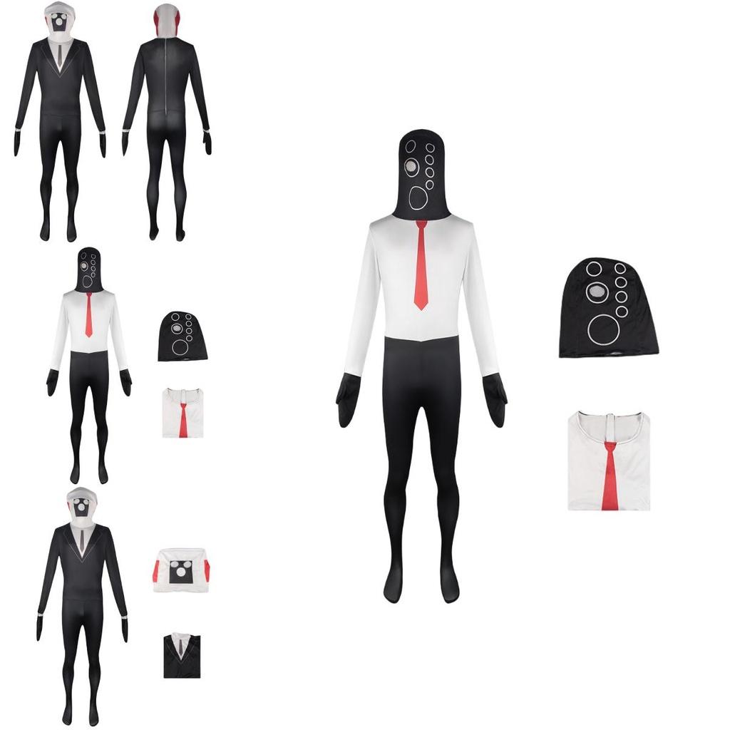 Хэллоуин Игра Скибиди Туалет Косплей Костюм Комбинезон Унисекс Хлопок Разные Размеры