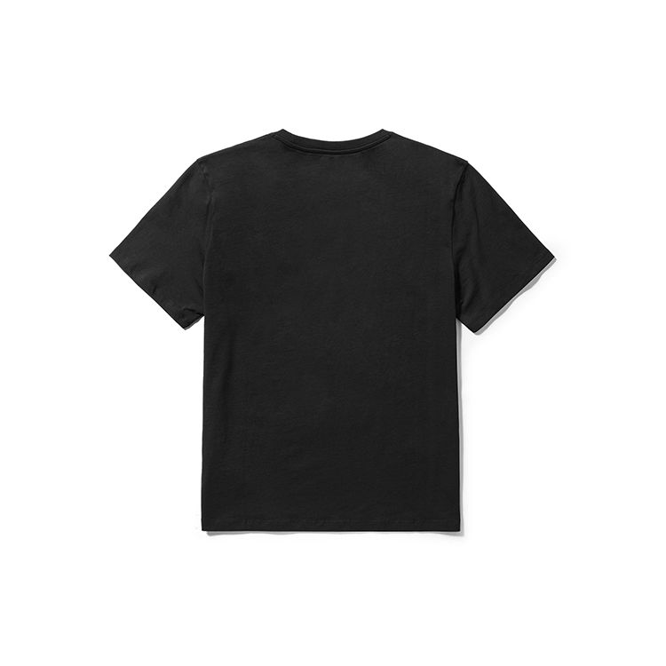 Timberland Футболка с круглым вырезом и буквенным принтом, повседневная, дышащая, с коротким рукавом, унисекс, черная A41G5-001