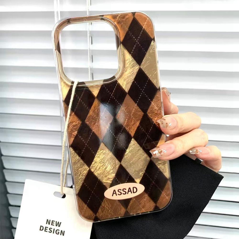 Ретро Чехол для телефона с ромбовидным узором для Samsung Galaxy A16 A55 A07 A17 A56 A36 A26 A53 A06 A14 A24 A34 A54 A15 A12 A22