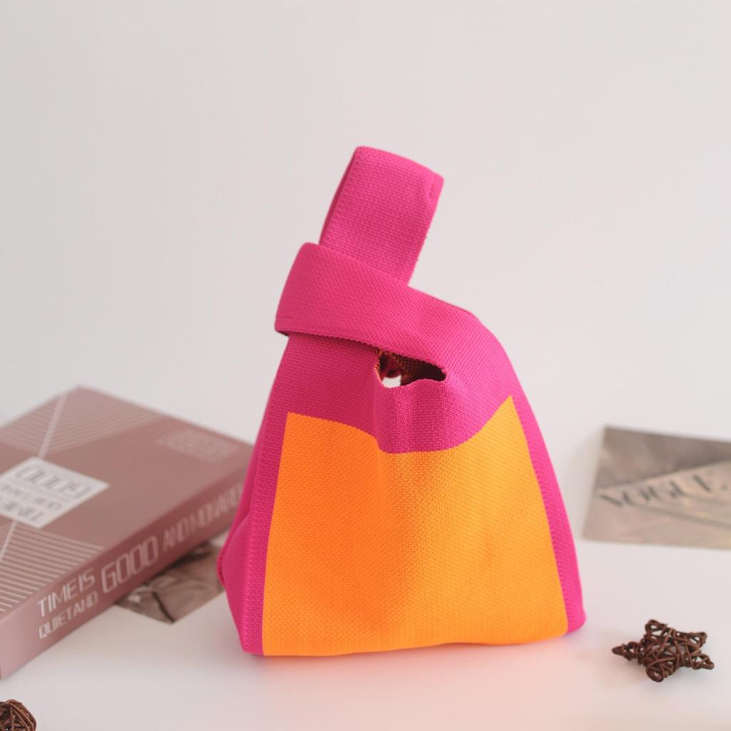 Женская толстая вязаная плетеная сумка-тоут - Подарочная и сувенирная сумочка