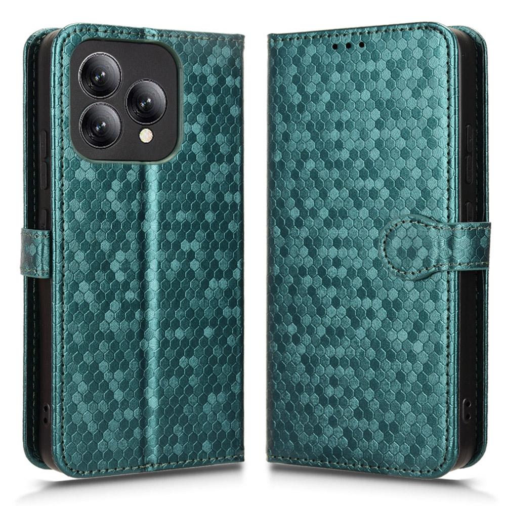 Для Cubot A40 Чехол-кошелек Тиснение точками Искусственная кожа Чехол для телефона с ремешком на запястье