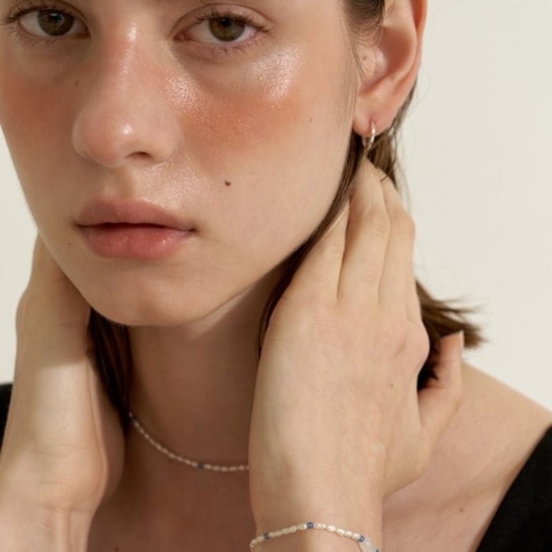 LOVE ME MONSTER Pearl & Sky Blue Bracelet