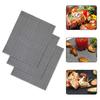Коврик для гриля для барбекю предотвращает падение еды, равномерно приготовленный на гриле, антипригарный, устойчив к высоким температурам, легко чистится, коврик для гриля