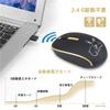 Wireless Mouse, USB & Type-C, 2-in-1 Receiver, 2.4G, Quiet, 3-Level Energy-Saving Mode, Cordless, Microsoft, Compact, Rabbit Design, Compatible with