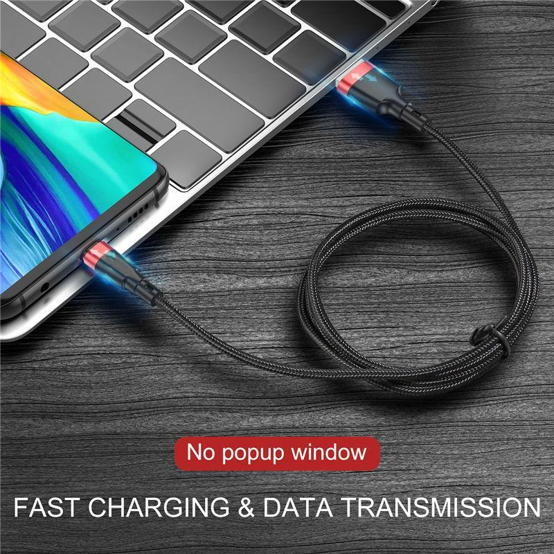 Кабель Micro USB 1 м, 2 м, 3 м, нейлоновый плетеный кабель для быстрой зарядки для мобильного телефона Samsung, Huawei, Xiaomi Redmi, Android