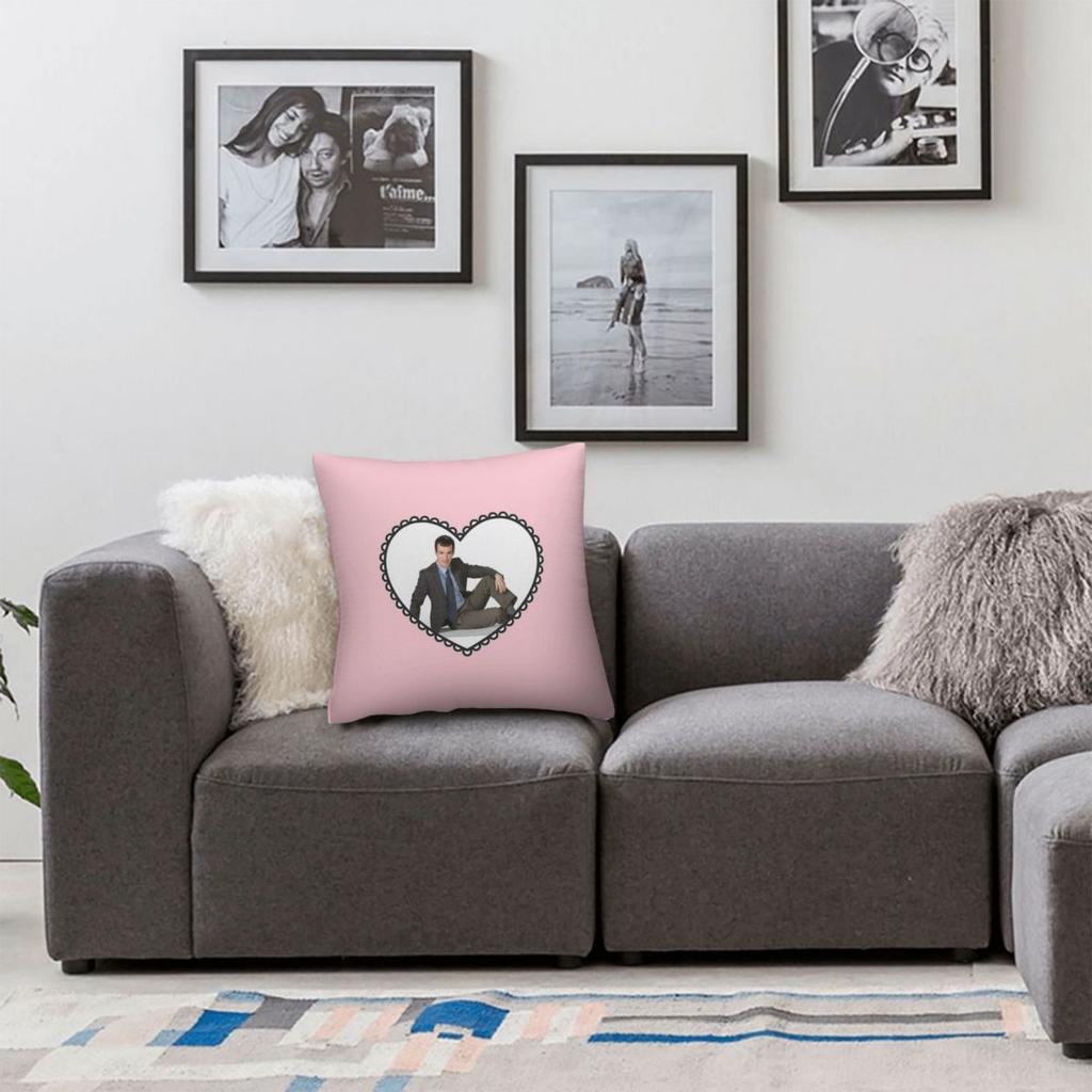 I Heart Nathan Fielder Square Pillowcase Polyester Linen Velvet Pattern Zip Decor Bed Cushion Cover
