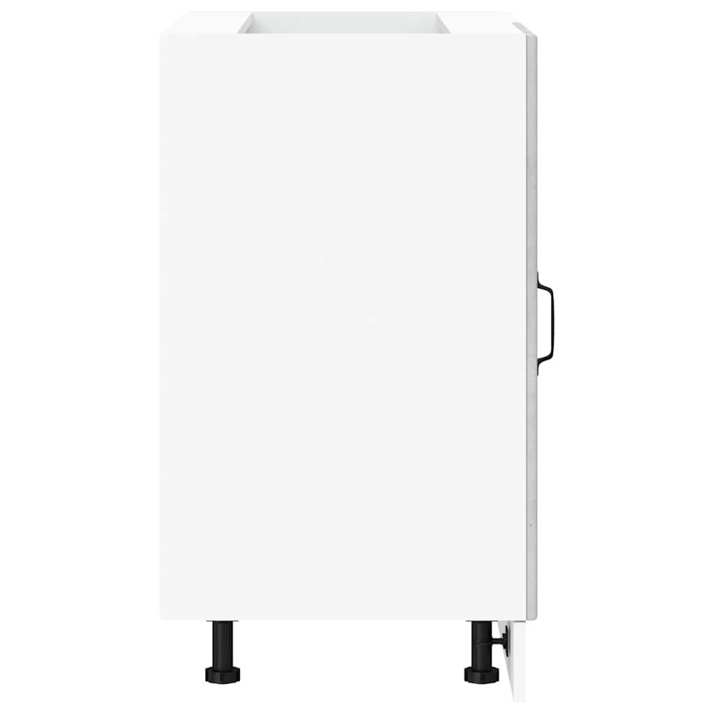 Kitchen Base Cabinet Kalmar Concrete Grey Particleboard