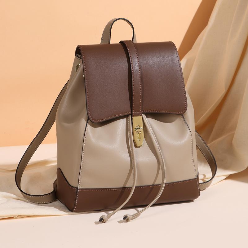 Текстурированный рюкзак женский рюкзак женский наплечный рюкзак из натуральной кожи школьный рюкзак студенческая сумка
