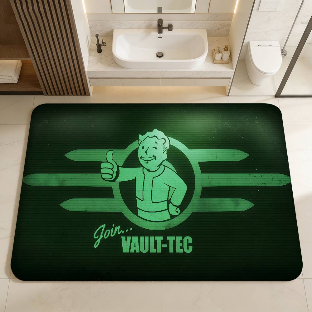 Игровой сейф Tec F-Fallout Ковер для коридора Моющийся Нескользящий Коврик для зоны гостиной с диваном и креслами Кухонный коврик для входной двери Ковер