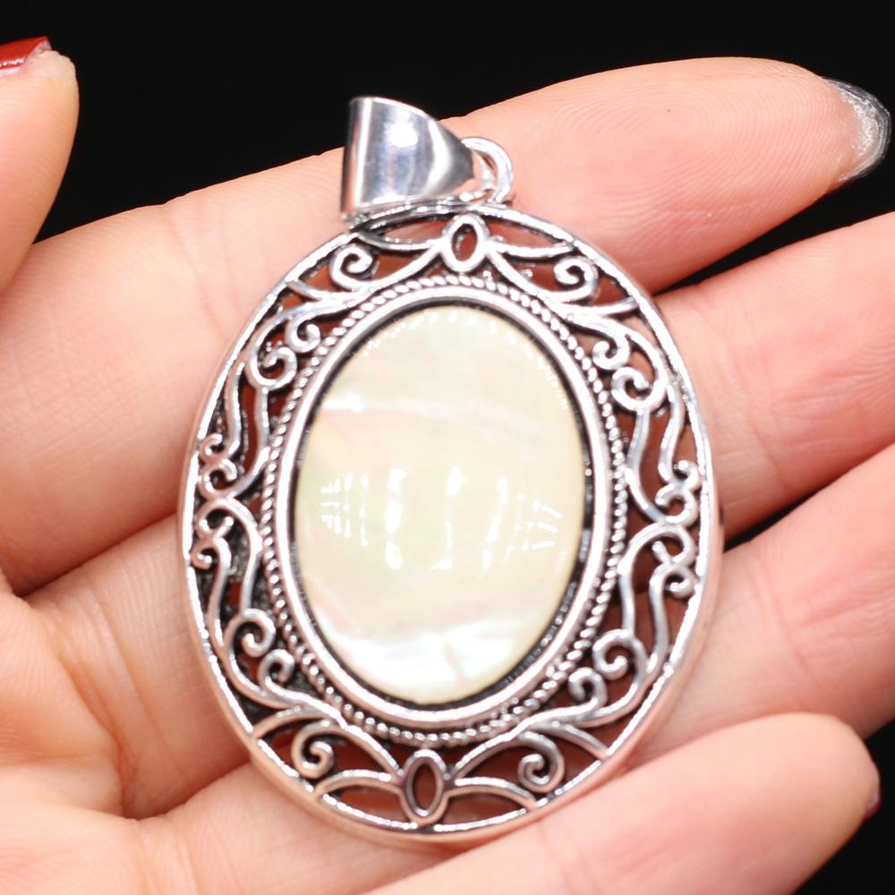 Кулон из натурального камня в форме яйца, полудрагоценный кружевной кулон для изготовления ювелирных изделий, ожерелье, браслет, аксессуар